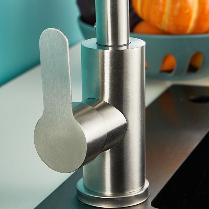 Modern Gooseneck One Handle Pot Filler Standard Low Profile Filler Clearhalo 'Home Improvement' 'home_improvement' 'home_improvement_kitchen_faucets' 'Kitchen Faucets' 'Kitchen Remodel & Kitchen Fixtures' 'Kitchen Sinks & Faucet Components' 'kitchen_faucets' 7147411
