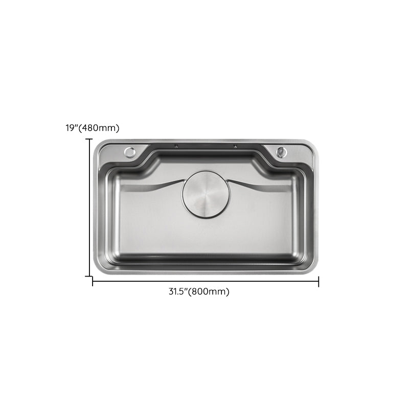 Kitchen Sink Basket Strainer Stainless Steel Undermount Kitchen Sink with Cutting-Board Clearhalo 'Home Improvement' 'home_improvement' 'home_improvement_kitchen_sinks' 'Kitchen Remodel & Kitchen Fixtures' 'Kitchen Sinks & Faucet Components' 'Kitchen Sinks' 'kitchen_sinks' 7147502