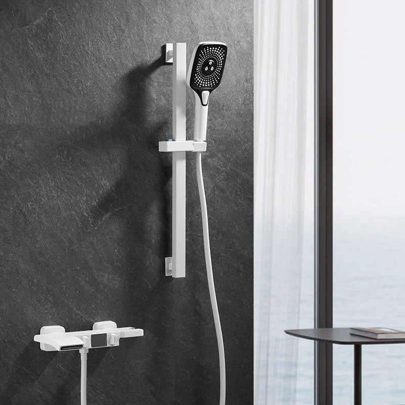 Modern Tub Spouts Copper Wall Mounted with Handheld Shower Bath Filler Trim Clearhalo 'Bathroom Remodel & Bathroom Fixtures' 'Bathtub Faucets' 'bathtub_faucets' 'Home Improvement' 'home_improvement' 'home_improvement_bathtub_faucets' 7147986