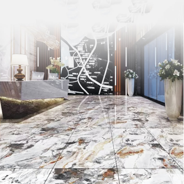 Marble Appearance Singular Tile Mirrored Rectangular Floor Tile Clearhalo 'Floor Tiles & Wall Tiles' 'floor_tiles_wall_tiles' 'Flooring 'Home Improvement' 'home_improvement' 'home_improvement_floor_tiles_wall_tiles' Walls and Ceiling' 7148067