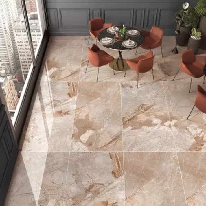 Marble Appearance Singular Tile Mirrored Rectangular Floor Tile Clearhalo 'Floor Tiles & Wall Tiles' 'floor_tiles_wall_tiles' 'Flooring 'Home Improvement' 'home_improvement' 'home_improvement_floor_tiles_wall_tiles' Walls and Ceiling' 7148083