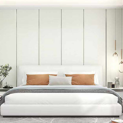 Modern Wall Panel Solid Color Peel and Stick Waterproof Wall Ceiling for Living Room White Clearhalo 'Flooring 'Home Improvement' 'home_improvement' 'home_improvement_wall_paneling' 'Wall Paneling' 'wall_paneling' 'Walls & Ceilings' Walls and Ceiling' 7148367