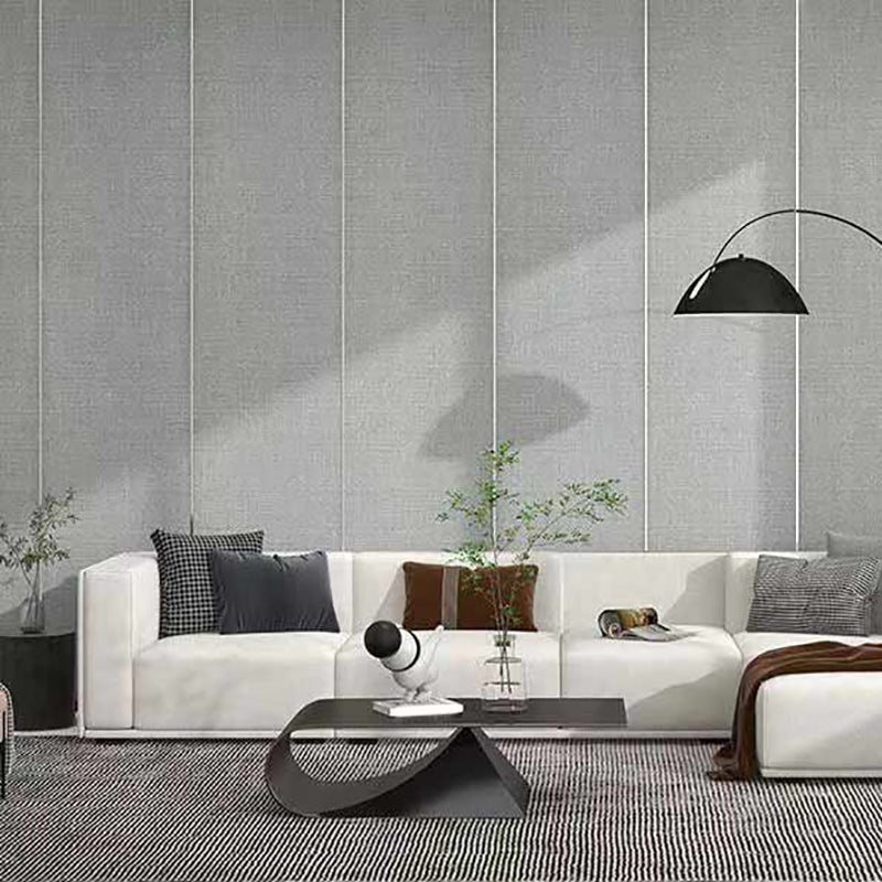 Modern Wall Panel Solid Color Peel and Stick Waterproof Wall Ceiling for Living Room Light Gray Clearhalo 'Flooring 'Home Improvement' 'home_improvement' 'home_improvement_wall_paneling' 'Wall Paneling' 'wall_paneling' 'Walls & Ceilings' Walls and Ceiling' 7148372