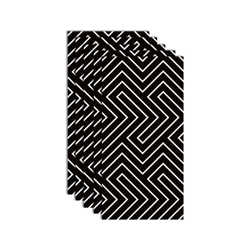 Plastic Peel and Stick Wall Tile Waterproof Single Tile Wallpaper with Rectangular Shape Black Clearhalo 'Flooring 'Home Improvement' 'home_improvement' 'home_improvement_peel_stick_blacksplash' 'Peel & Stick Backsplash Tile' 'peel_stick_blacksplash' 'Walls & Ceilings' Walls and Ceiling' 7148426