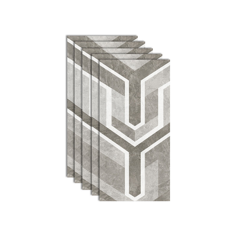 Plastic Peel and Stick Wall Tile Waterproof Single Tile Wallpaper with Rectangular Shape Grey Clearhalo 'Flooring 'Home Improvement' 'home_improvement' 'home_improvement_peel_stick_blacksplash' 'Peel & Stick Backsplash Tile' 'peel_stick_blacksplash' 'Walls & Ceilings' Walls and Ceiling' 7148428