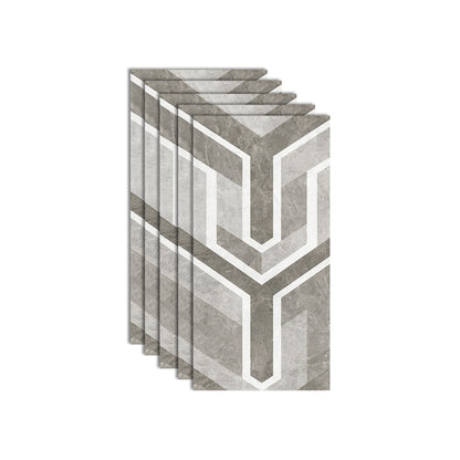 Plastic Peel and Stick Wall Tile Waterproof Single Tile Wallpaper with Rectangular Shape Grey Clearhalo 'Flooring 'Home Improvement' 'home_improvement' 'home_improvement_peel_stick_blacksplash' 'Peel & Stick Backsplash Tile' 'peel_stick_blacksplash' 'Walls & Ceilings' Walls and Ceiling' 7148428