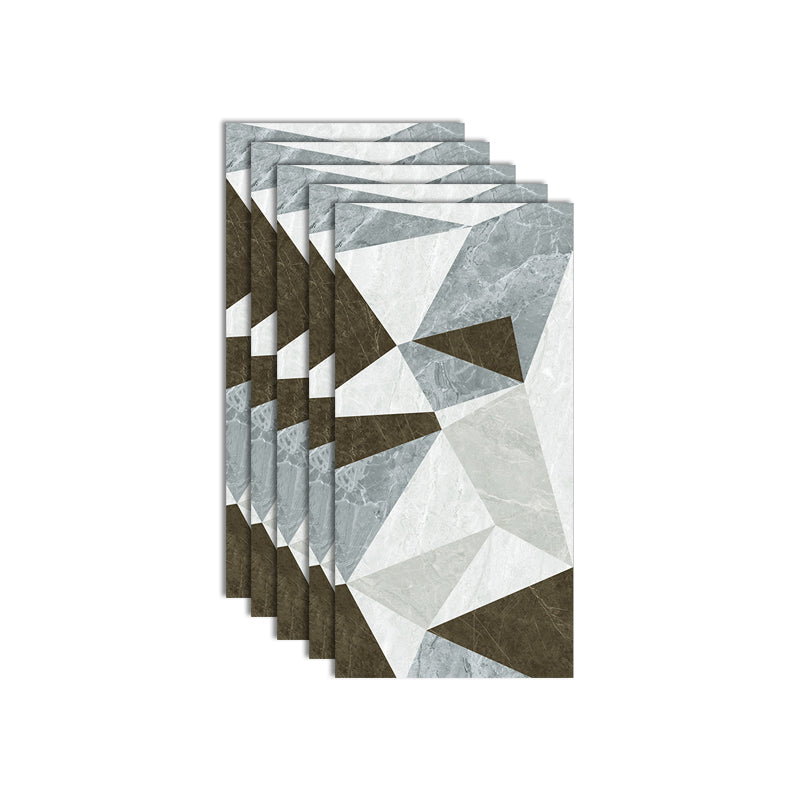 Plastic Peel and Stick Wall Tile Waterproof Single Tile Wallpaper with Rectangular Shape Green-White Clearhalo 'Flooring 'Home Improvement' 'home_improvement' 'home_improvement_peel_stick_blacksplash' 'Peel & Stick Backsplash Tile' 'peel_stick_blacksplash' 'Walls & Ceilings' Walls and Ceiling' 7148433