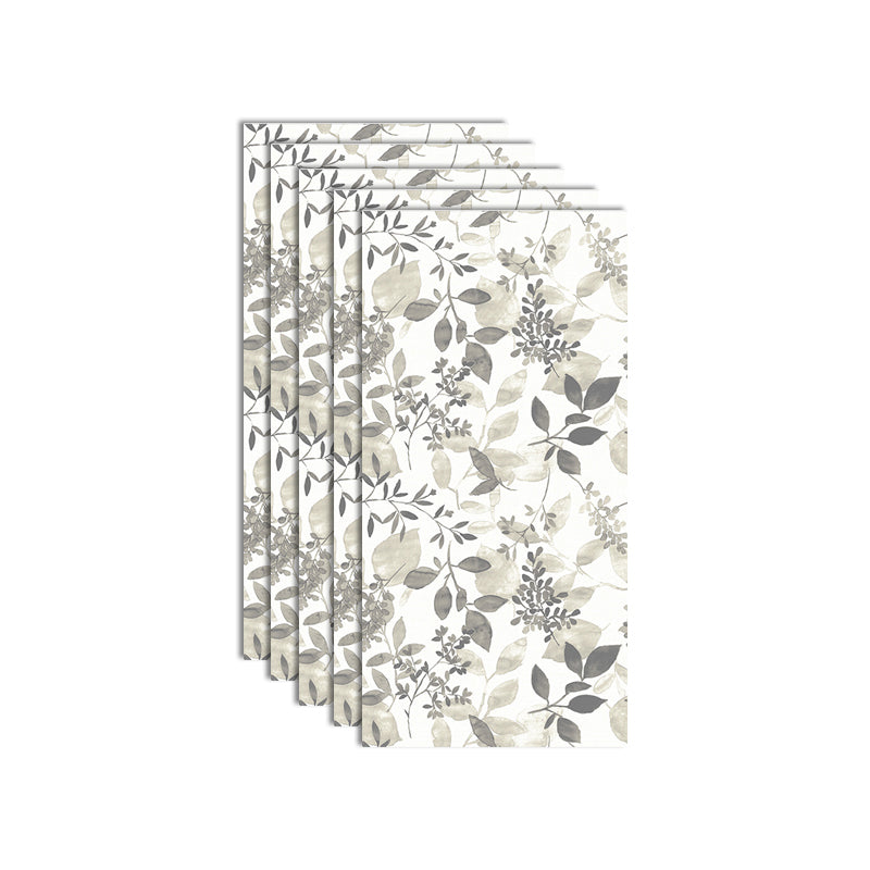 Plastic Peel and Stick Wall Tile Waterproof Single Tile Wallpaper with Rectangular Shape Cream Gray Clearhalo 'Flooring 'Home Improvement' 'home_improvement' 'home_improvement_peel_stick_blacksplash' 'Peel & Stick Backsplash Tile' 'peel_stick_blacksplash' 'Walls & Ceilings' Walls and Ceiling' 7148437