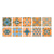 PVC Peel & Stick Mosaic Tile Square Mosaic Tile Wallpaper with Waterproof Orange 4"L x 4"W 10-Piece Set Clearhalo 'Flooring 'Home Improvement' 'home_improvement' 'home_improvement_peel_stick_blacksplash' 'Peel & Stick Backsplash Tile' 'peel_stick_blacksplash' 'Walls & Ceilings' Walls and Ceiling' 7148449