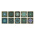 PVC Peel & Stick Mosaic Tile Square Mosaic Tile Wallpaper with Waterproof Aqua 10-Piece Set Clearhalo 'Flooring 'Home Improvement' 'home_improvement' 'home_improvement_peel_stick_blacksplash' 'Peel & Stick Backsplash Tile' 'peel_stick_blacksplash' 'Walls & Ceilings' Walls and Ceiling' 7148454