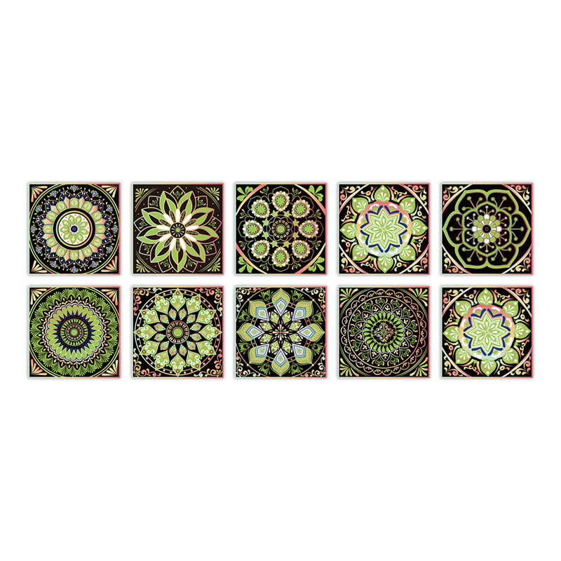 PVC Peel & Stick Mosaic Tile Square Mosaic Tile Wallpaper with Waterproof Light Green 10-Piece Set Clearhalo 'Flooring 'Home Improvement' 'home_improvement' 'home_improvement_peel_stick_blacksplash' 'Peel & Stick Backsplash Tile' 'peel_stick_blacksplash' 'Walls & Ceilings' Walls and Ceiling' 7148458