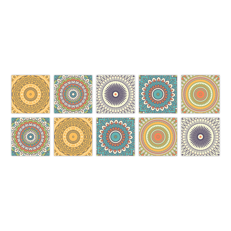 PVC Peel & Stick Mosaic Tile Square Mosaic Tile Wallpaper with Waterproof Light Yellow 10-Piece Set Clearhalo 'Flooring 'Home Improvement' 'home_improvement' 'home_improvement_peel_stick_blacksplash' 'Peel & Stick Backsplash Tile' 'peel_stick_blacksplash' 'Walls & Ceilings' Walls and Ceiling' 7148459