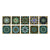 PVC Peel & Stick Mosaic Tile Square Mosaic Tile Wallpaper with Waterproof Dark Green 10-Piece Set Clearhalo 'Flooring 'Home Improvement' 'home_improvement' 'home_improvement_peel_stick_blacksplash' 'Peel & Stick Backsplash Tile' 'peel_stick_blacksplash' 'Walls & Ceilings' Walls and Ceiling' 7148462