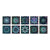 PVC Peel & Stick Mosaic Tile Square Mosaic Tile Wallpaper with Waterproof Turquoise 10-Piece Set Clearhalo 'Flooring 'Home Improvement' 'home_improvement' 'home_improvement_peel_stick_blacksplash' 'Peel & Stick Backsplash Tile' 'peel_stick_blacksplash' 'Walls & Ceilings' Walls and Ceiling' 7148468