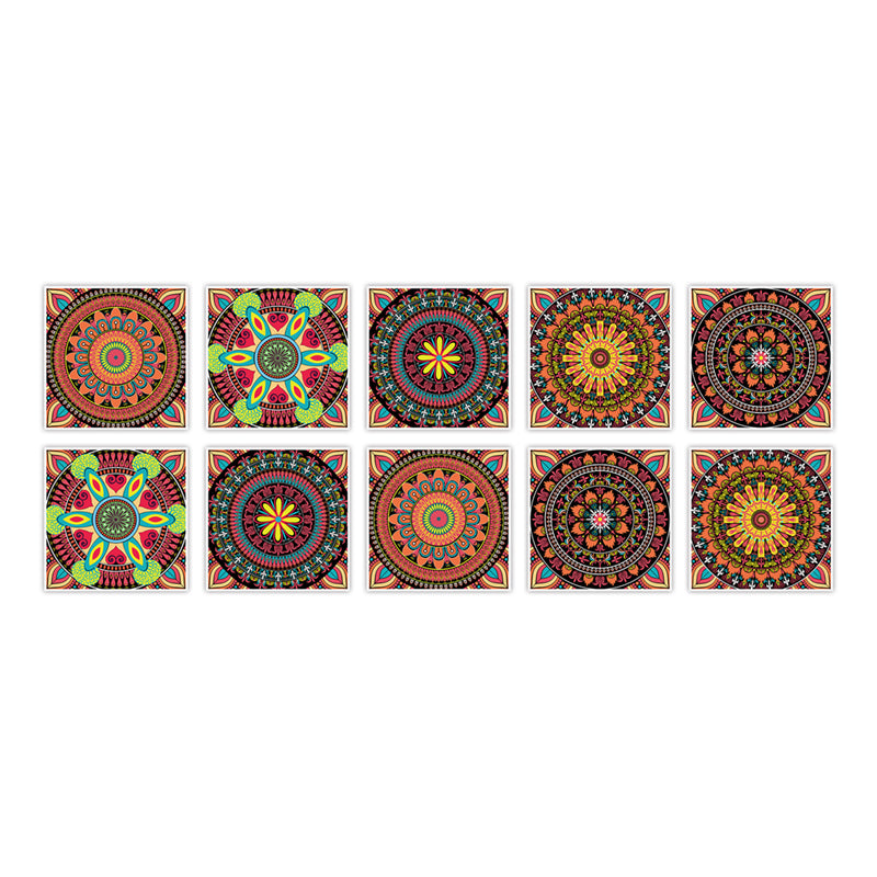 PVC Peel & Stick Mosaic Tile Square Mosaic Tile Wallpaper with Waterproof Orange 10-Piece Set Clearhalo 'Flooring 'Home Improvement' 'home_improvement' 'home_improvement_peel_stick_blacksplash' 'Peel & Stick Backsplash Tile' 'peel_stick_blacksplash' 'Walls & Ceilings' Walls and Ceiling' 7148469