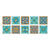 PVC Peel & Stick Mosaic Tile Square Mosaic Tile Wallpaper with Waterproof Cyan 10-Piece Set Clearhalo 'Flooring 'Home Improvement' 'home_improvement' 'home_improvement_peel_stick_blacksplash' 'Peel & Stick Backsplash Tile' 'peel_stick_blacksplash' 'Walls & Ceilings' Walls and Ceiling' 7148473