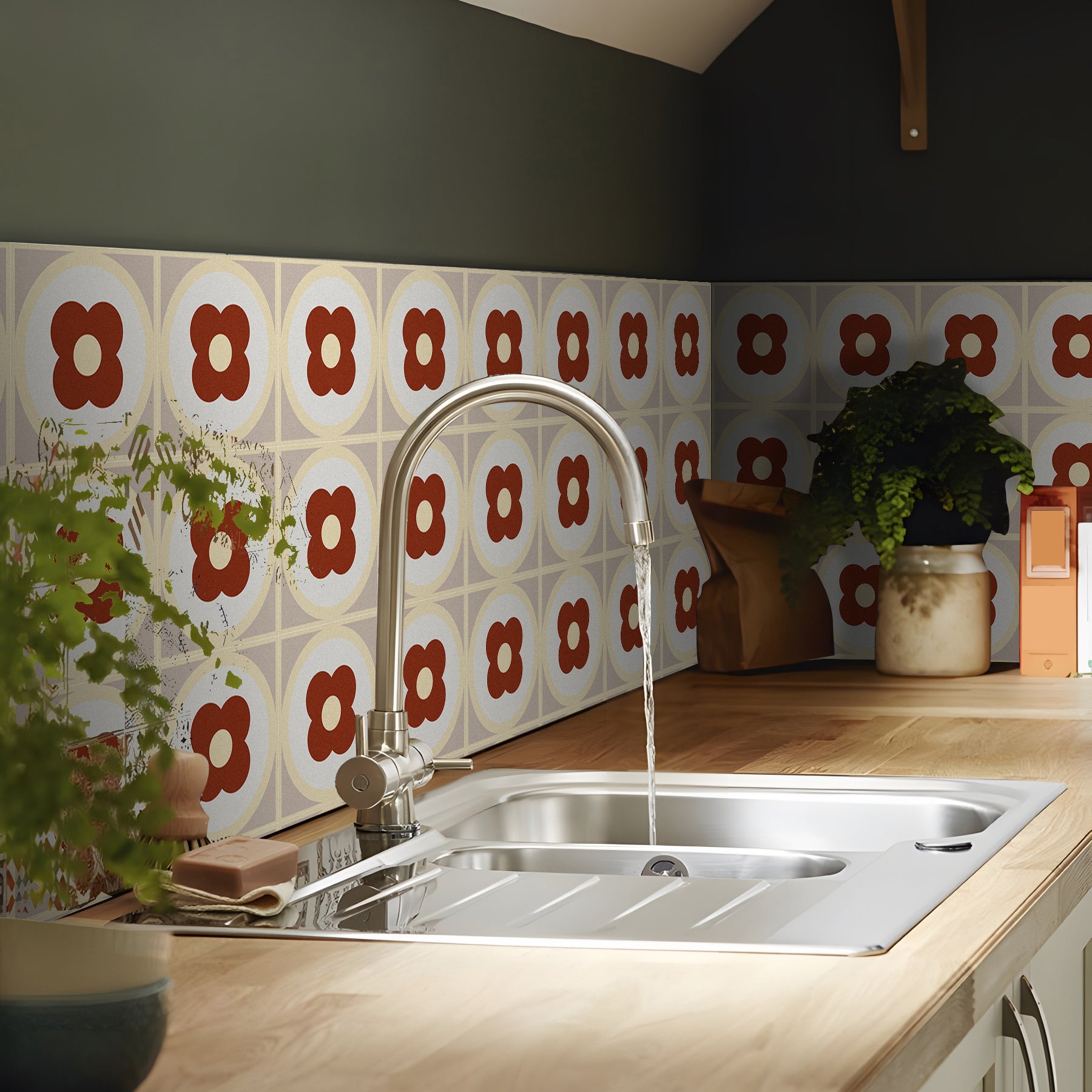 Square Peel & Stick Field Tile Waterproof PVC Peel and Stick Wall Tile Clearhalo 'Flooring 'Home Improvement' 'home_improvement' 'home_improvement_peel_stick_blacksplash' 'Peel & Stick Backsplash Tile' 'peel_stick_blacksplash' 'Walls & Ceilings' Walls and Ceiling' 7148596