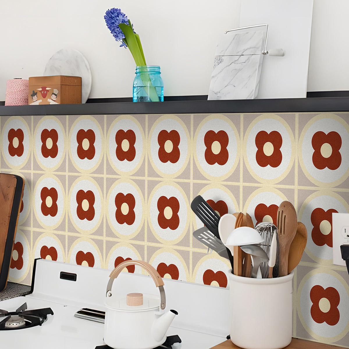 Square Peel & Stick Field Tile Waterproof PVC Peel and Stick Wall Tile Clearhalo 'Flooring 'Home Improvement' 'home_improvement' 'home_improvement_peel_stick_blacksplash' 'Peel & Stick Backsplash Tile' 'peel_stick_blacksplash' 'Walls & Ceilings' Walls and Ceiling' 7148599