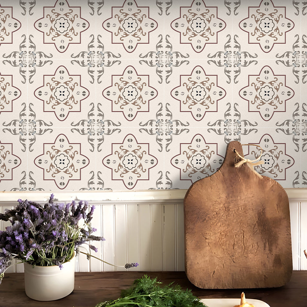 PVC Peel & Stick Field Tile Square Field Tile Peel & Stick Field Tile 100-Piece Set Clearhalo 'Flooring 'Home Improvement' 'home_improvement' 'home_improvement_peel_stick_blacksplash' 'Peel & Stick Backsplash Tile' 'peel_stick_blacksplash' 'Walls & Ceilings' Walls and Ceiling' 7148603