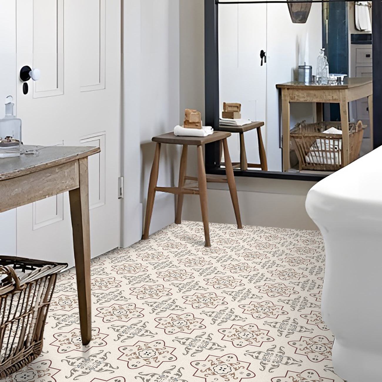 PVC Peel & Stick Field Tile Square Field Tile Peel & Stick Field Tile Clearhalo 'Flooring 'Home Improvement' 'home_improvement' 'home_improvement_peel_stick_blacksplash' 'Peel & Stick Backsplash Tile' 'peel_stick_blacksplash' 'Walls & Ceilings' Walls and Ceiling' 7148610