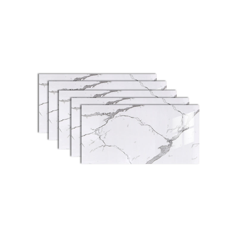 Field Tile Wallpaper PVC Waterproof Peel and Stick Backsplash Wall Tile White-Gray Clearhalo 'Flooring 'Home Improvement' 'home_improvement' 'home_improvement_peel_stick_blacksplash' 'Peel & Stick Backsplash Tile' 'peel_stick_blacksplash' 'Walls & Ceilings' Walls and Ceiling' 7148649