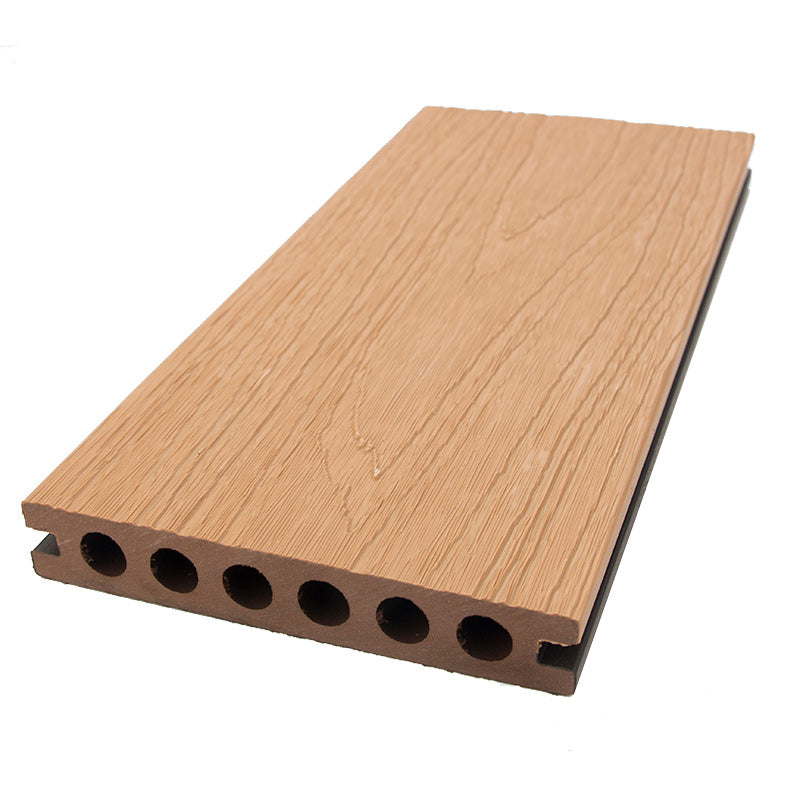Medium Wood Engineered Hardwood Flooring Waterproof Click-Locking for Patio Garden Brown Clearhalo 'Flooring 'Hardwood Flooring' 'hardwood_flooring' 'Home Improvement' 'home_improvement' 'home_improvement_hardwood_flooring' Walls and Ceiling' 7148654