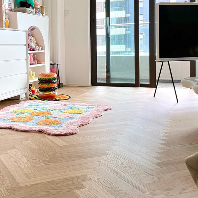 Solid Wood Hardwood Flooring Contemporary Hardwood Deck Tiles Beige Clearhalo 'Flooring 'Hardwood Flooring' 'hardwood_flooring' 'Home Improvement' 'home_improvement' 'home_improvement_hardwood_flooring' Walls and Ceiling' 7148772