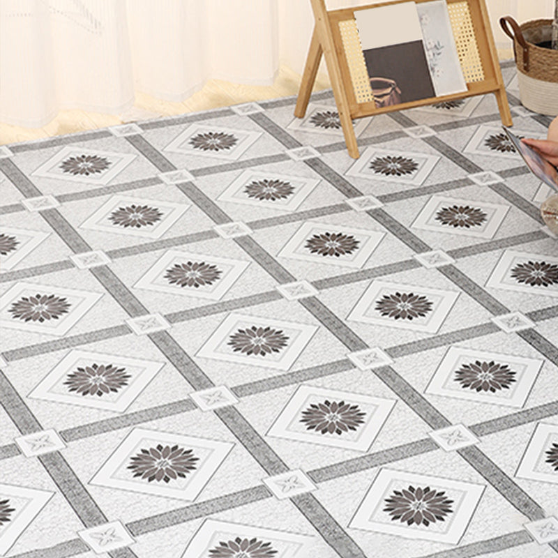 Vinyl Flooring Self Peel and Stick Fire Resistant Waterproof Dark Gray-White Clearhalo 'Flooring 'Home Improvement' 'home_improvement' 'home_improvement_vinyl_flooring' 'Vinyl Flooring' 'vinyl_flooring' Walls and Ceiling' 7148885