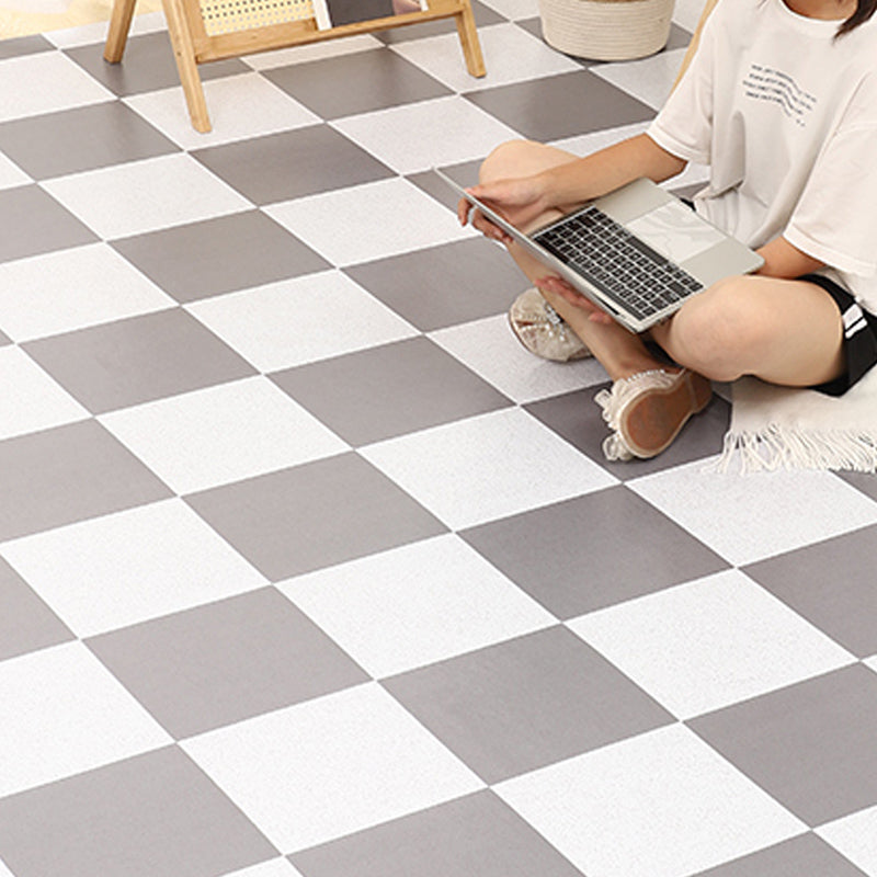 Vinyl Flooring Self Peel and Stick Fire Resistant Waterproof Gray-White Clearhalo 'Flooring 'Home Improvement' 'home_improvement' 'home_improvement_vinyl_flooring' 'Vinyl Flooring' 'vinyl_flooring' Walls and Ceiling' 7148888