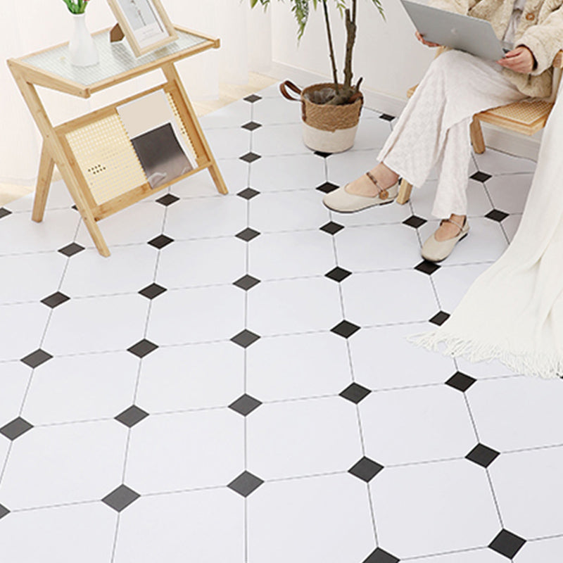 Vinyl Flooring Self Peel and Stick Fire Resistant Waterproof Black White Clearhalo 'Flooring 'Home Improvement' 'home_improvement' 'home_improvement_vinyl_flooring' 'Vinyl Flooring' 'vinyl_flooring' Walls and Ceiling' 7148890