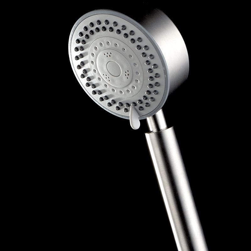 Contemporary Showerhead 304 Stainless Steel Round Hand Shower Clearhalo 'Bathroom Remodel & Bathroom Fixtures' 'Home Improvement' 'home_improvement' 'home_improvement_shower_heads' 'Shower Heads' 'shower_heads' 'Showers & Bathtubs Plumbing' 'Showers & Bathtubs' 7149228
