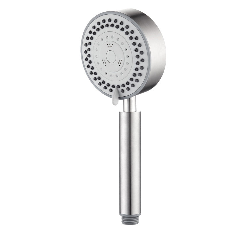 Contemporary Showerhead 304 Stainless Steel Round Hand Shower Hand Shower 5 Hose not included Clearhalo 'Bathroom Remodel & Bathroom Fixtures' 'Home Improvement' 'home_improvement' 'home_improvement_shower_heads' 'Shower Heads' 'shower_heads' 'Showers & Bathtubs Plumbing' 'Showers & Bathtubs' 7149230
