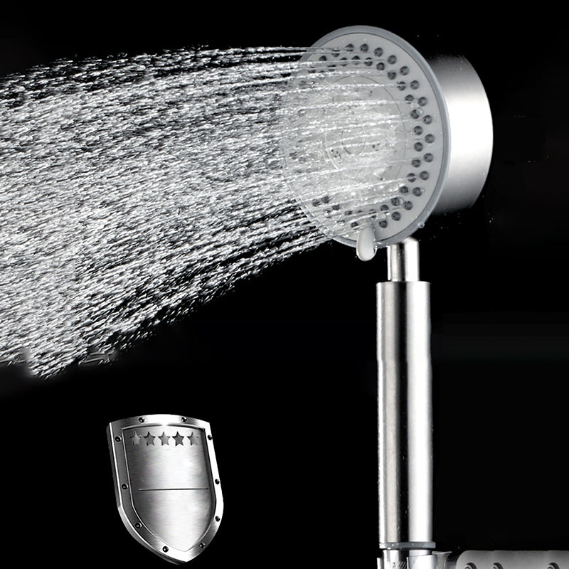 Contemporary Showerhead 304 Stainless Steel Round Hand Shower Clearhalo 'Bathroom Remodel & Bathroom Fixtures' 'Home Improvement' 'home_improvement' 'home_improvement_shower_heads' 'Shower Heads' 'shower_heads' 'Showers & Bathtubs Plumbing' 'Showers & Bathtubs' 7149231