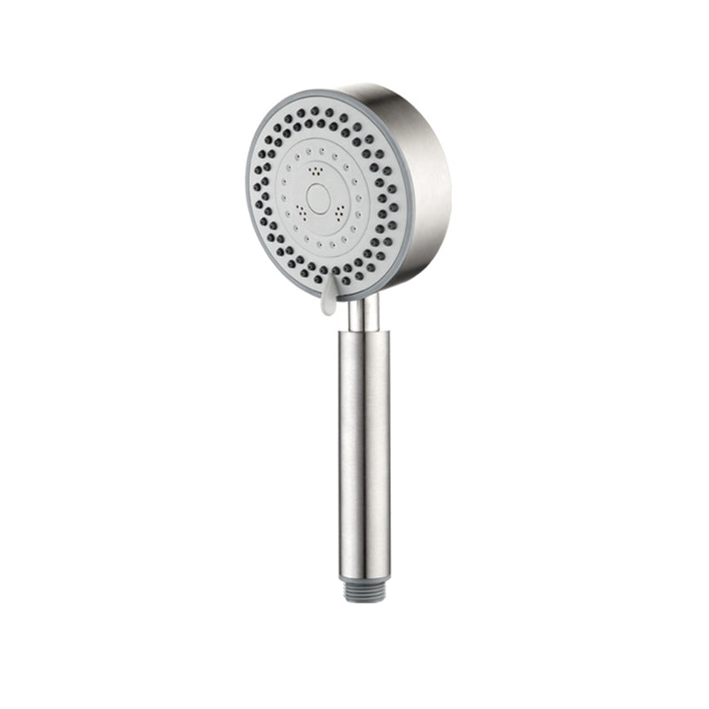 Contemporary Showerhead 304 Stainless Steel Round Hand Shower Clearhalo 'Bathroom Remodel & Bathroom Fixtures' 'Home Improvement' 'home_improvement' 'home_improvement_shower_heads' 'Shower Heads' 'shower_heads' 'Showers & Bathtubs Plumbing' 'Showers & Bathtubs' 7149236