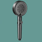 Modern 6 Setting Shower Head Adjustable Spray Pattern Matte Black Round Shower Head Clearhalo 'Bathroom Remodel & Bathroom Fixtures' 'Home Improvement' 'home_improvement' 'home_improvement_shower_heads' 'Shower Heads' 'shower_heads' 'Showers & Bathtubs Plumbing' 'Showers & Bathtubs' 7149272