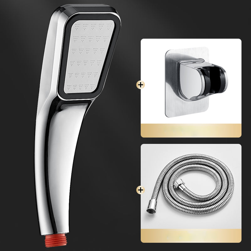 Bathroom Handheld Shower Head Raining Jet Brass Tube Shower Head Shower & 59" Hose & Wall Seat Clearhalo 'Bathroom Remodel & Bathroom Fixtures' 'Home Improvement' 'home_improvement' 'home_improvement_shower_heads' 'Shower Heads' 'shower_heads' 'Showers & Bathtubs Plumbing' 'Showers & Bathtubs' 7149319