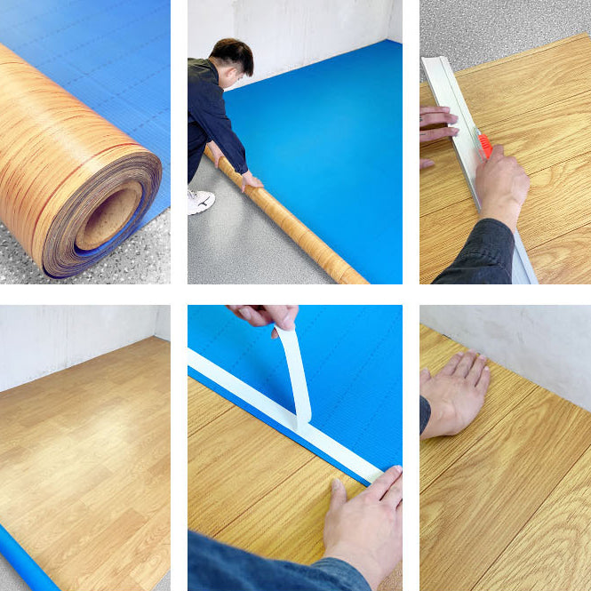 Vinyl Flooring Self-Stick Stain Resistant Waterproof and Scratch Resistant Clearhalo 'Flooring 'Home Improvement' 'home_improvement' 'home_improvement_vinyl_flooring' 'Vinyl Flooring' 'vinyl_flooring' Walls and Ceiling' 7149376