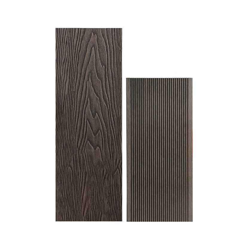 Contemporary Hardwood Deck Tiles Wire brushed Engineered Plank Flooring Coffee Clearhalo 'Flooring 'Hardwood Flooring' 'hardwood_flooring' 'Home Improvement' 'home_improvement' 'home_improvement_hardwood_flooring' Walls and Ceiling' 7150009