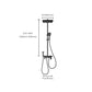 Modern Shower System Color Block Adjustable Spray Pattern Shower Head Combo Clearhalo 'Bathroom Remodel & Bathroom Fixtures' 'Home Improvement' 'home_improvement' 'home_improvement_shower_faucets' 'Shower Faucets & Systems' 'shower_faucets' 'Showers & Bathtubs Plumbing' 'Showers & Bathtubs' 7157105