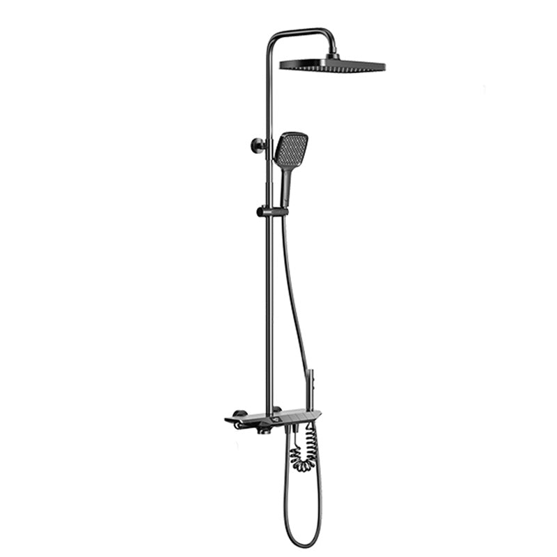 Valve Included Shower System Solid Color Dual Shower Head Shower Head Combo Clearhalo 'Bathroom Remodel & Bathroom Fixtures' 'Home Improvement' 'home_improvement' 'home_improvement_shower_faucets' 'Shower Faucets & Systems' 'shower_faucets' 'Showers & Bathtubs Plumbing' 'Showers & Bathtubs' 7157134