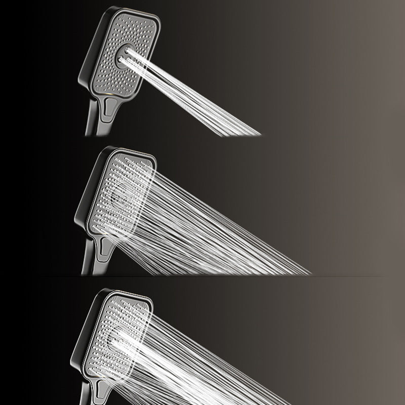 Modern Shower System Push Button Handle Wall Mounted Shower Head Combo Clearhalo 'Bathroom Remodel & Bathroom Fixtures' 'Home Improvement' 'home_improvement' 'home_improvement_shower_faucets' 'Shower Faucets & Systems' 'shower_faucets' 'Showers & Bathtubs Plumbing' 'Showers & Bathtubs' 7157167