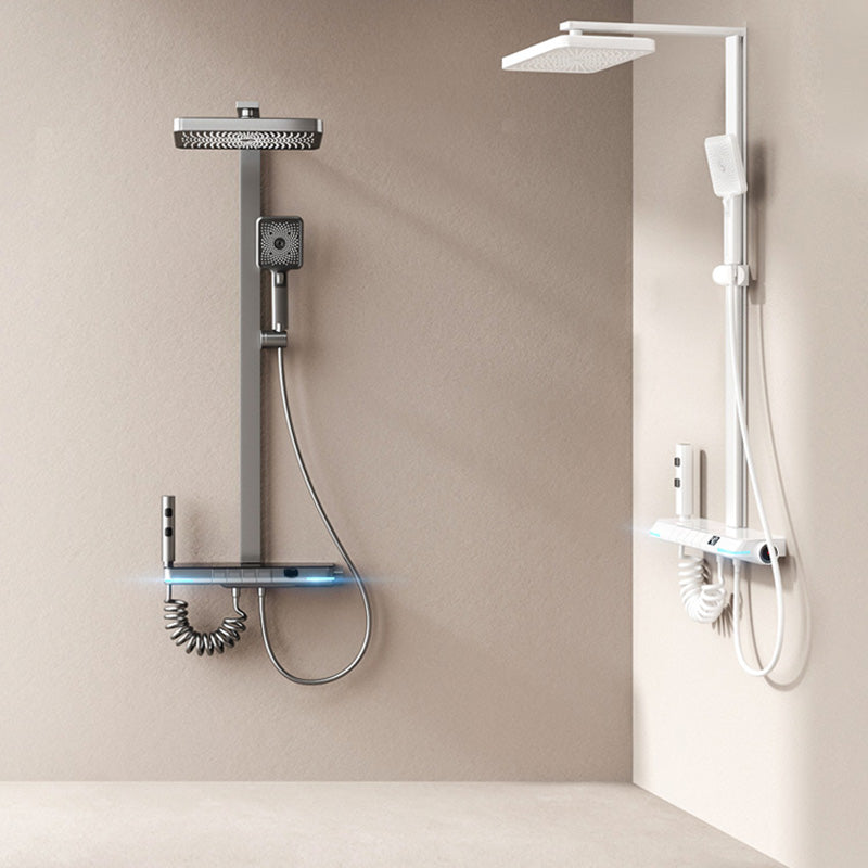 Simplicity Shower Combo Solid Color Valve Included Shower Head Combo Clearhalo 'Bathroom Remodel & Bathroom Fixtures' 'Home Improvement' 'home_improvement' 'home_improvement_shower_faucets' 'Shower Faucets & Systems' 'shower_faucets' 'Showers & Bathtubs Plumbing' 'Showers & Bathtubs' 7157202