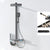Simplicity Shower Combo Solid Color Valve Included Shower Head Combo Grey Square Clearhalo 'Bathroom Remodel & Bathroom Fixtures' 'Home Improvement' 'home_improvement' 'home_improvement_shower_faucets' 'Shower Faucets & Systems' 'shower_faucets' 'Showers & Bathtubs Plumbing' 'Showers & Bathtubs' 7157204