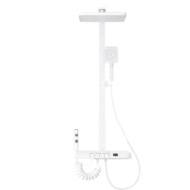 Simplicity Shower Combo Solid Color Valve Included Shower Head Combo Clearhalo 'Bathroom Remodel & Bathroom Fixtures' 'Home Improvement' 'home_improvement' 'home_improvement_shower_faucets' 'Shower Faucets & Systems' 'shower_faucets' 'Showers & Bathtubs Plumbing' 'Showers & Bathtubs' 7157210