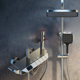 Modern Shower Set Solid Color Valve Included Shower Head Combo Clearhalo 'Bathroom Remodel & Bathroom Fixtures' 'Home Improvement' 'home_improvement' 'home_improvement_shower_faucets' 'Shower Faucets & Systems' 'shower_faucets' 'Showers & Bathtubs Plumbing' 'Showers & Bathtubs' 7157306