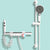 Wall Mount Shower Set Solid Color Adjustable Spray Pattern Shower Combo White Temperature Control Clearhalo 'Bathroom Remodel & Bathroom Fixtures' 'Home Improvement' 'home_improvement' 'home_improvement_shower_faucets' 'Shower Faucets & Systems' 'shower_faucets' 'Showers & Bathtubs Plumbing' 'Showers & Bathtubs' 7157319