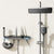 Shower Set Slide Bar Included Pure Color Wall Mounted Shower Head Combo Grey Clearhalo 'Bathroom Remodel & Bathroom Fixtures' 'Home Improvement' 'home_improvement' 'home_improvement_shower_faucets' 'Shower Faucets & Systems' 'shower_faucets' 'Showers & Bathtubs Plumbing' 'Showers & Bathtubs' 7157374