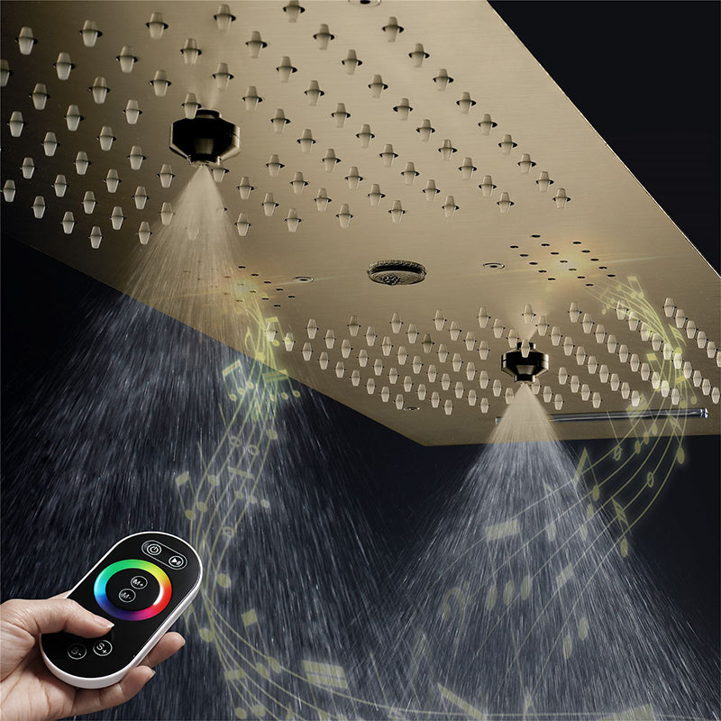 Modern Shower System with Music Playing System Wall Mounted Shower Set ...