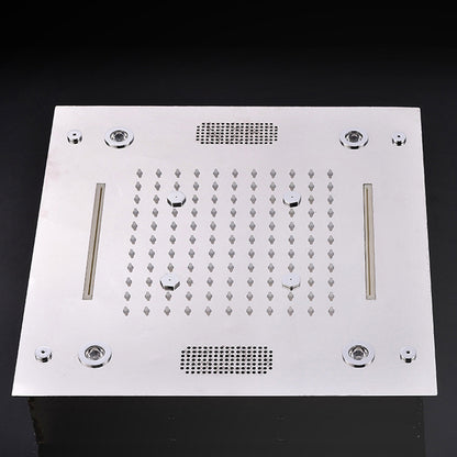 Stainless Steel Shower Set Adjustable Spray Pattern Square Ceiling Mount Shower System 1 Clearhalo 'Bathroom Remodel & Bathroom Fixtures' 'Home Improvement' 'home_improvement' 'home_improvement_shower_faucets' 'Shower Faucets & Systems' 'shower_faucets' 'Showers & Bathtubs Plumbing' 'Showers & Bathtubs' 7157595