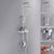 Shower System Rain Handheld Shower Head Wall mounted Adjustable Water Flow Shower System Chrome Temperature Control Clearhalo 'Bathroom Remodel & Bathroom Fixtures' 'Home Improvement' 'home_improvement' 'home_improvement_shower_faucets' 'Shower Faucets & Systems' 'shower_faucets' 'Showers & Bathtubs Plumbing' 'Showers & Bathtubs' 7157639